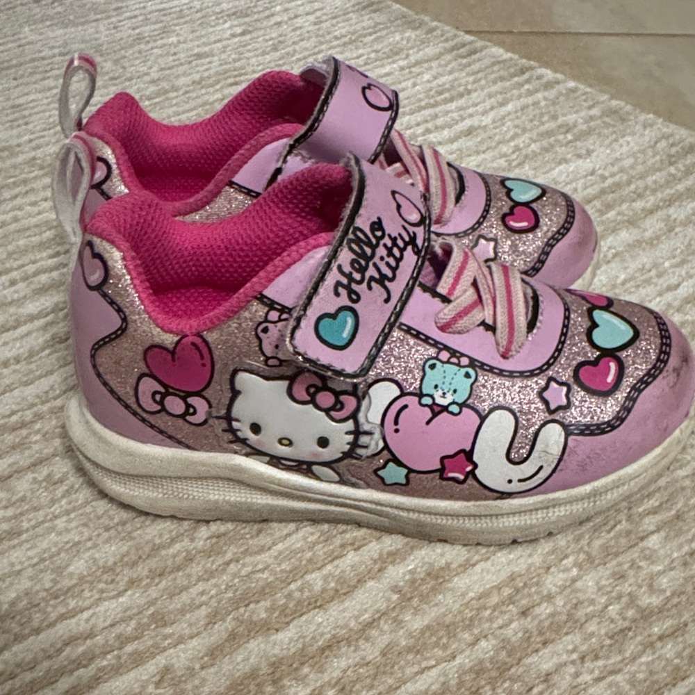 Hello Kitty Glittery Pink Sneakers for Kids